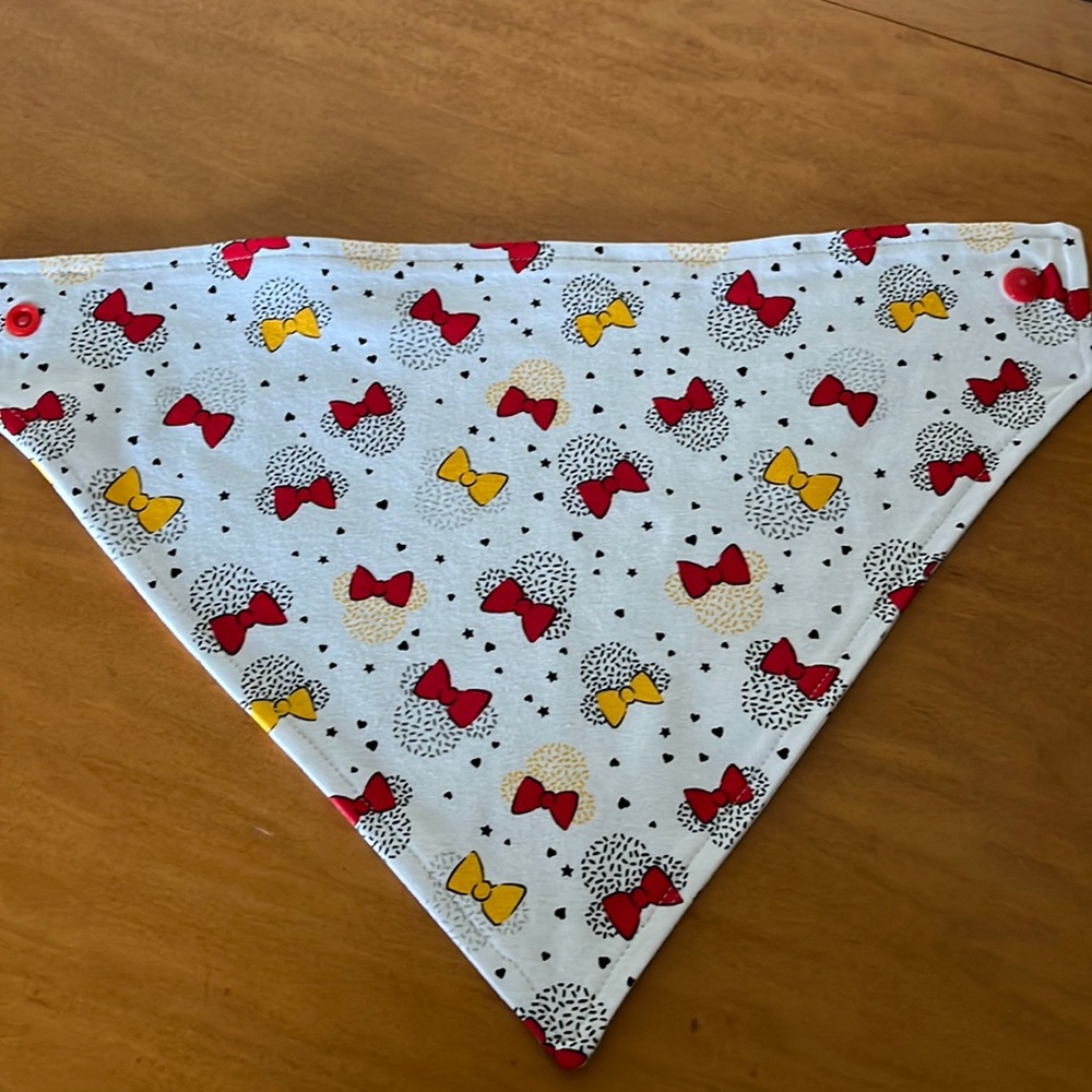 Minnie bows baby bandana bib